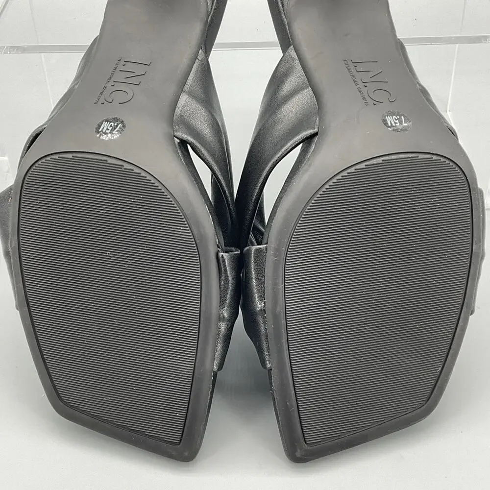 NEW INC Women’s Jerriee Dress Sandals Black Size 7.5M